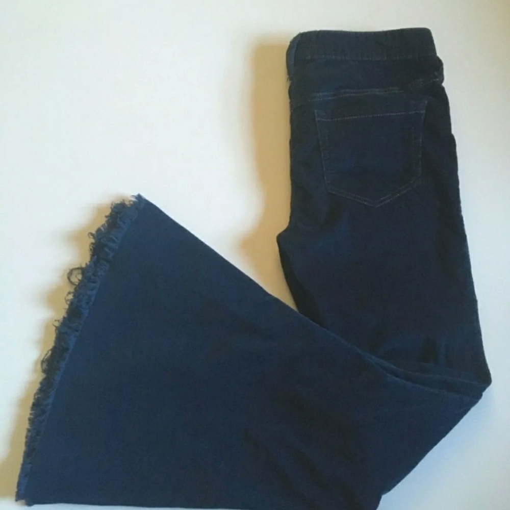 FREE PEOPLE Blue Corduroy Super Flare Bell Bottom